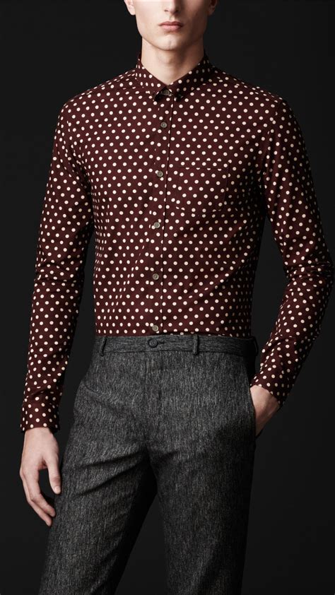 burberry polka dot shirt men|Polka.